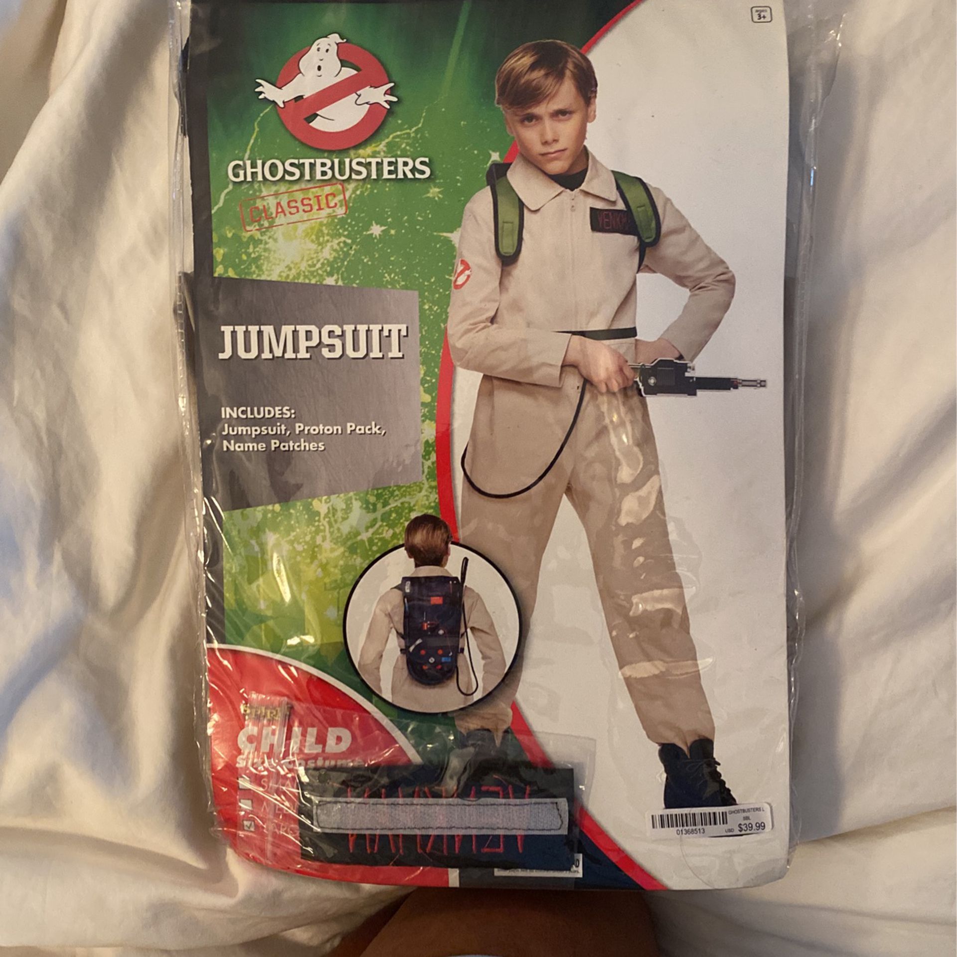 Ghost Busters Halloween Costume Size Child 12-14