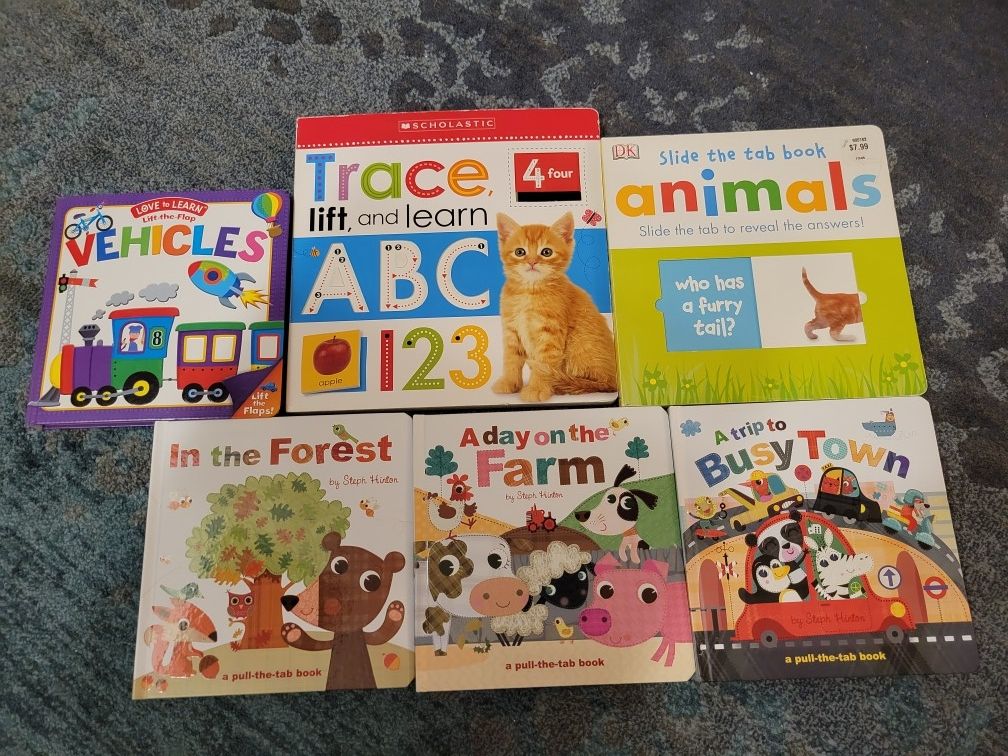 Assortment Of 6 Animals/vehicles Books