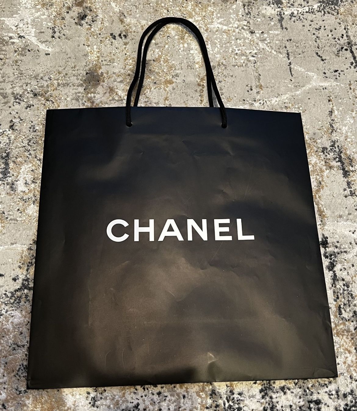 CHANEL Logo Shopping Bag, Ribbon and Tissue