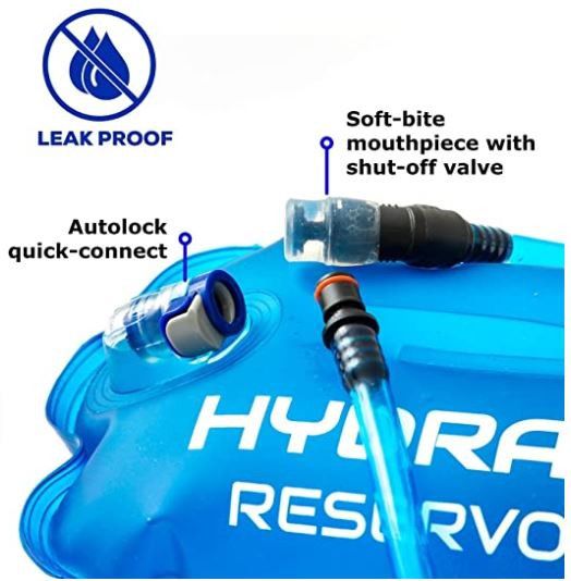 Stay Hydrated! Premium Leakproof Water Bag - Perfect for Hiking, Biking, Skiing and Snowboarding