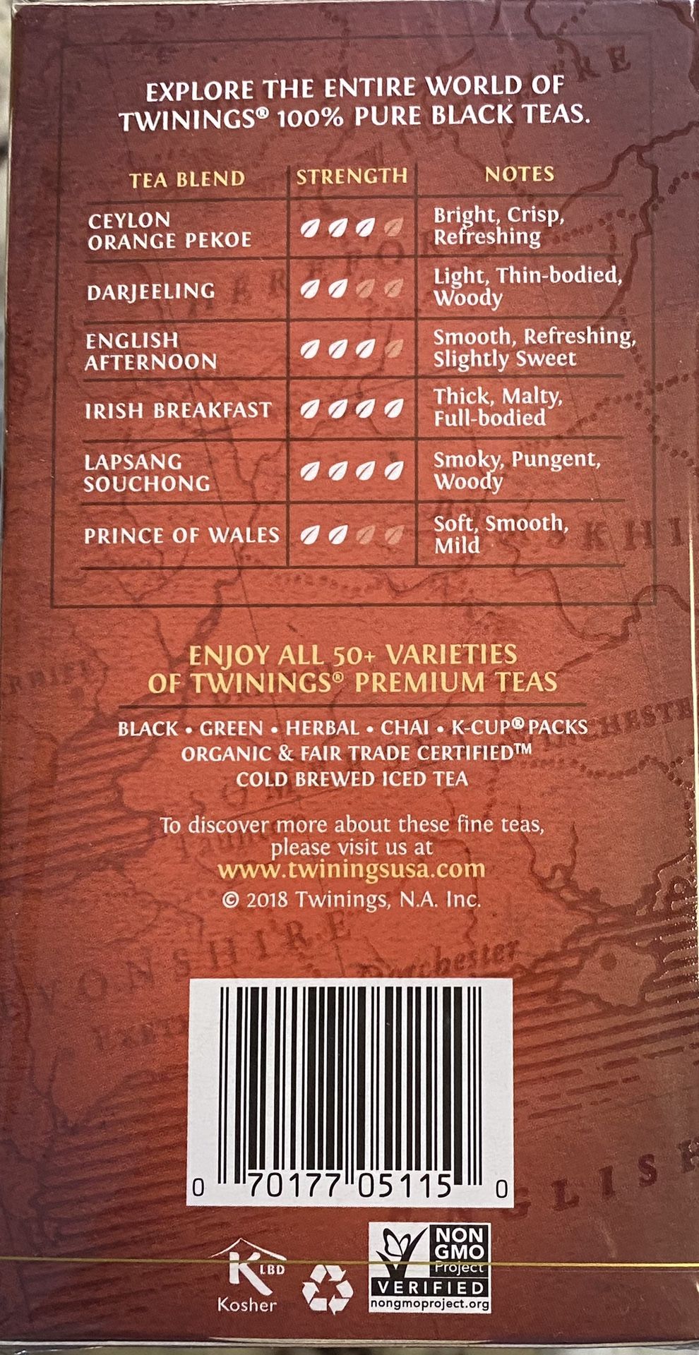 Twinings of London English Breakfast Tea, 50 Count
