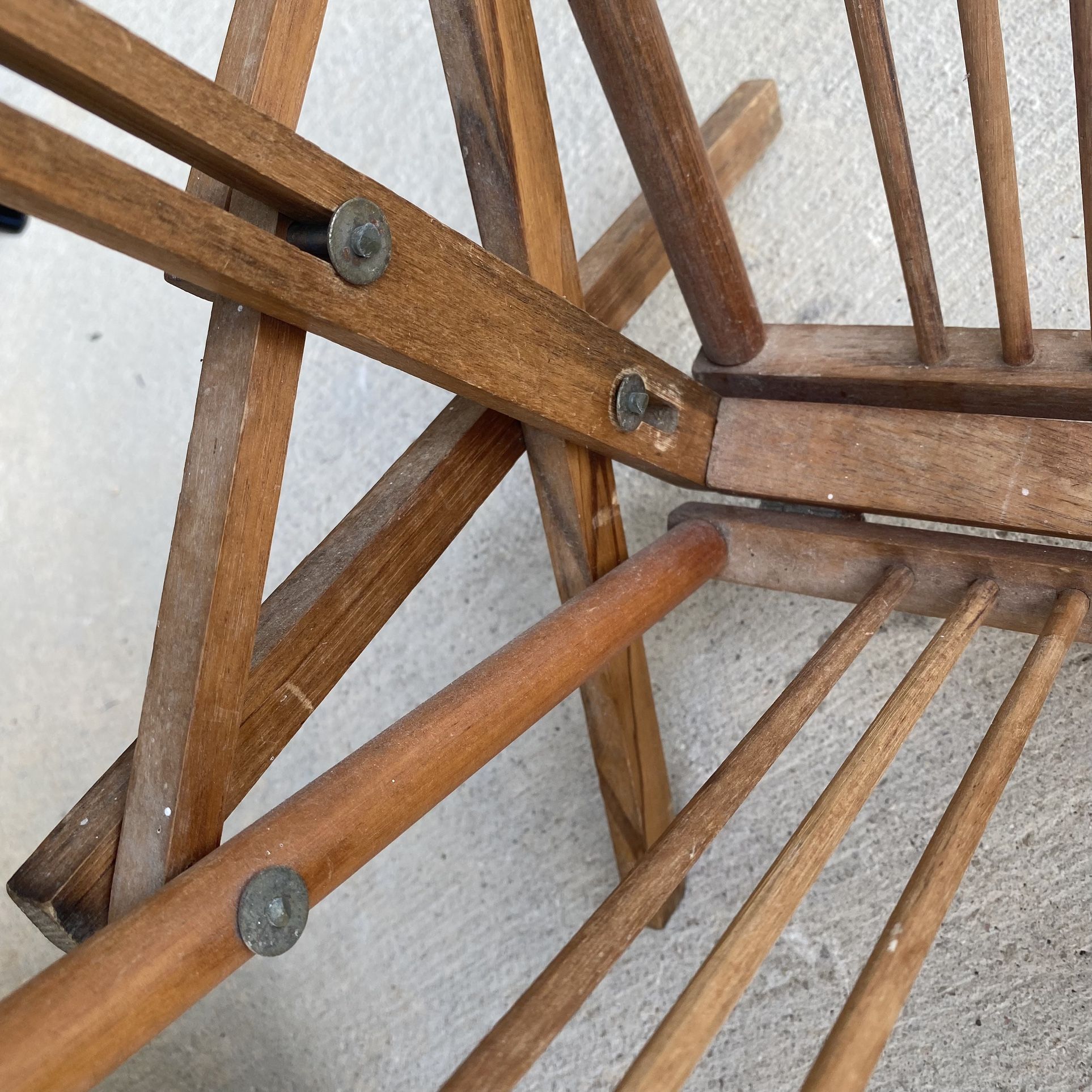 Antique Wooden Magazine Rack