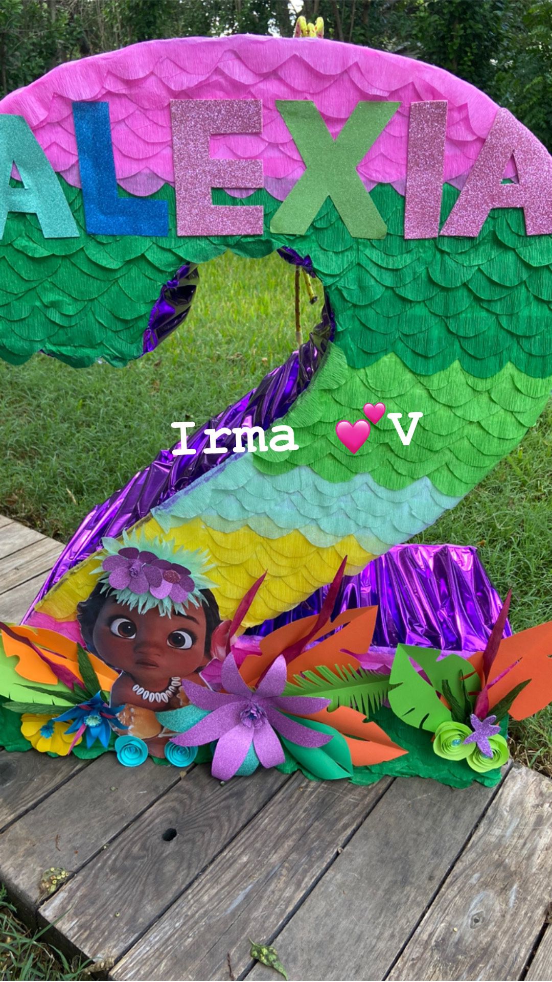 Moana baby piñata grande 🎊