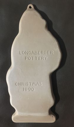 Longaberger 1990 Pottery Father Christmas Cookie Mold Thumbnail