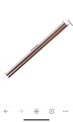 Cooking Chopsticks, Extra Long Wooden Kitchen Frying Chopstick 16.5 Inches - Brown(6-Pairs) Thumbnail