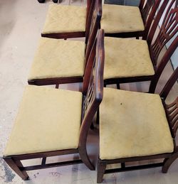 PROJECT: 1960s Mahogany Chippendale Dining Chairs, Set of 6 Thumbnail