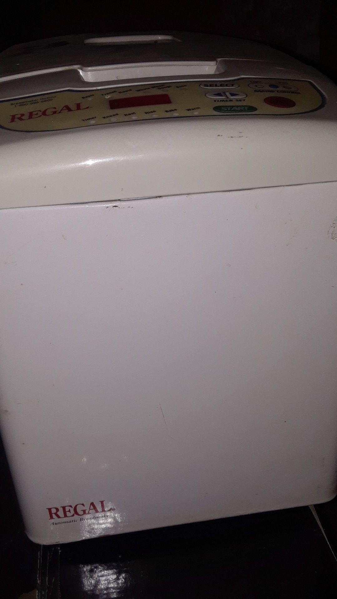 Regal automatic bread maker