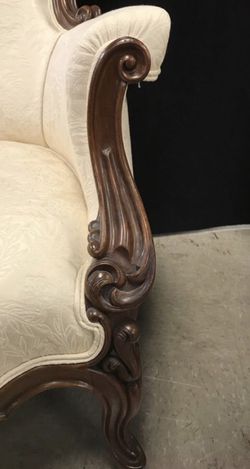 Two Antique Wood Armchairs Louis XV style Thumbnail
