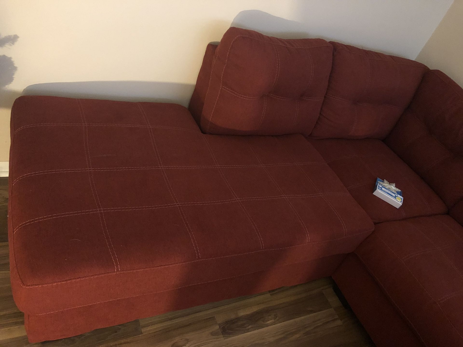 sienna sectional with RAF chase and full sleeper sofa like new! Need to sell this week!