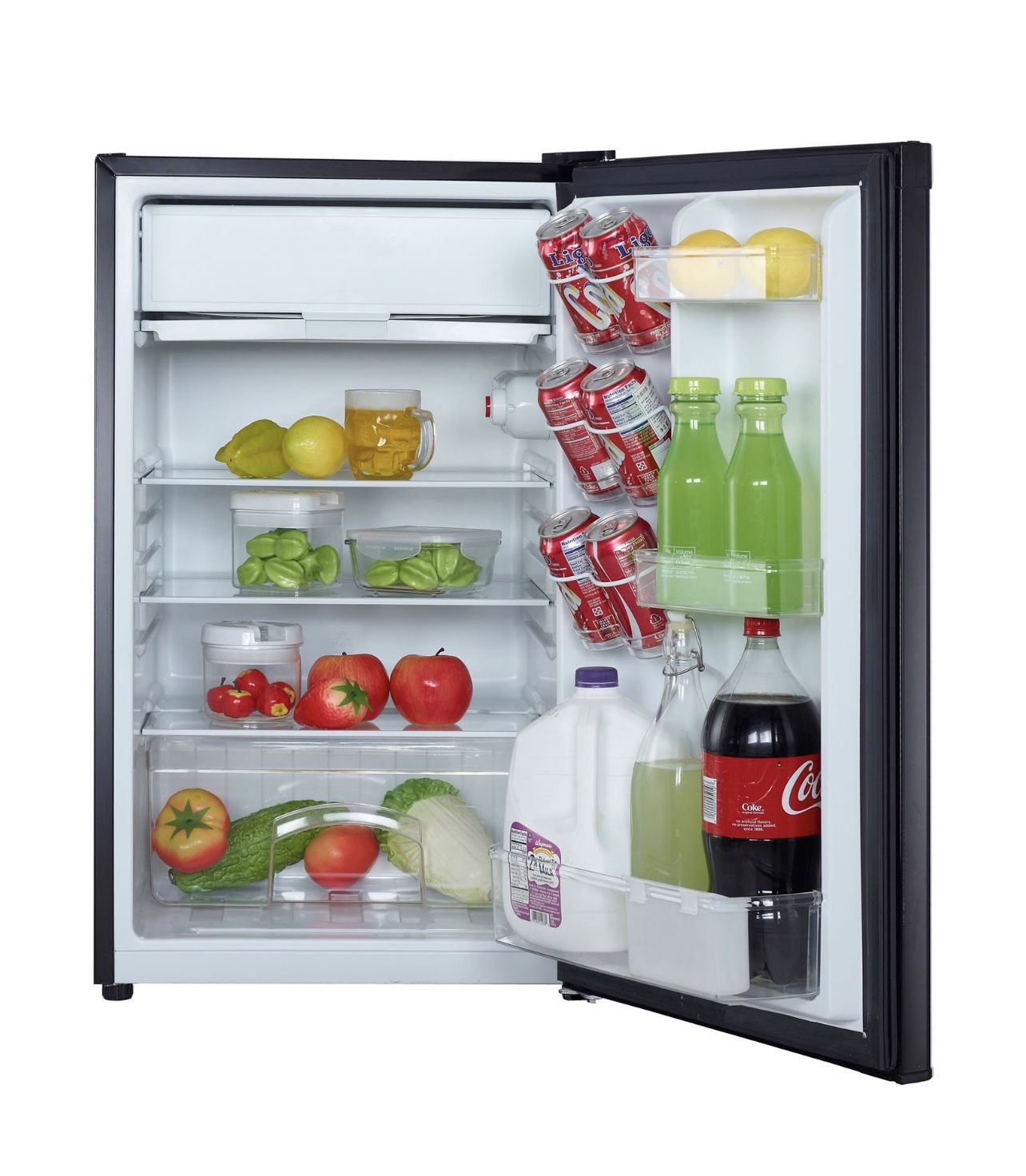 Magic Chef 4.4 Cu ft Mini Refrigerator with Freezer MCBR440B2, Black
