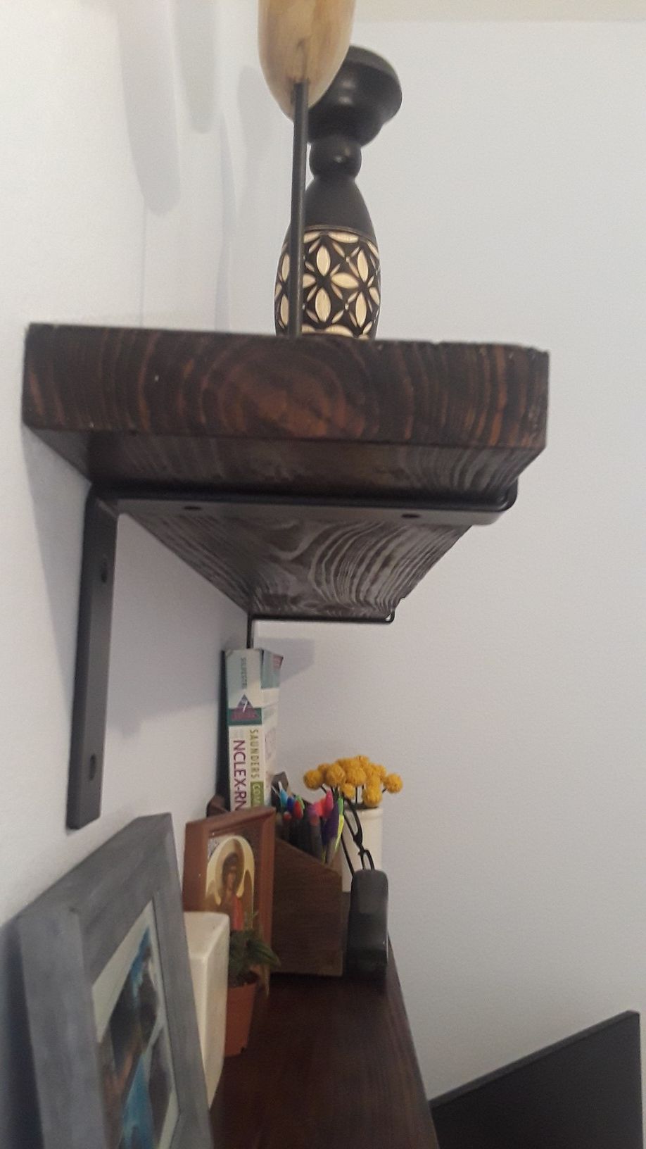 Wood decorative shelves