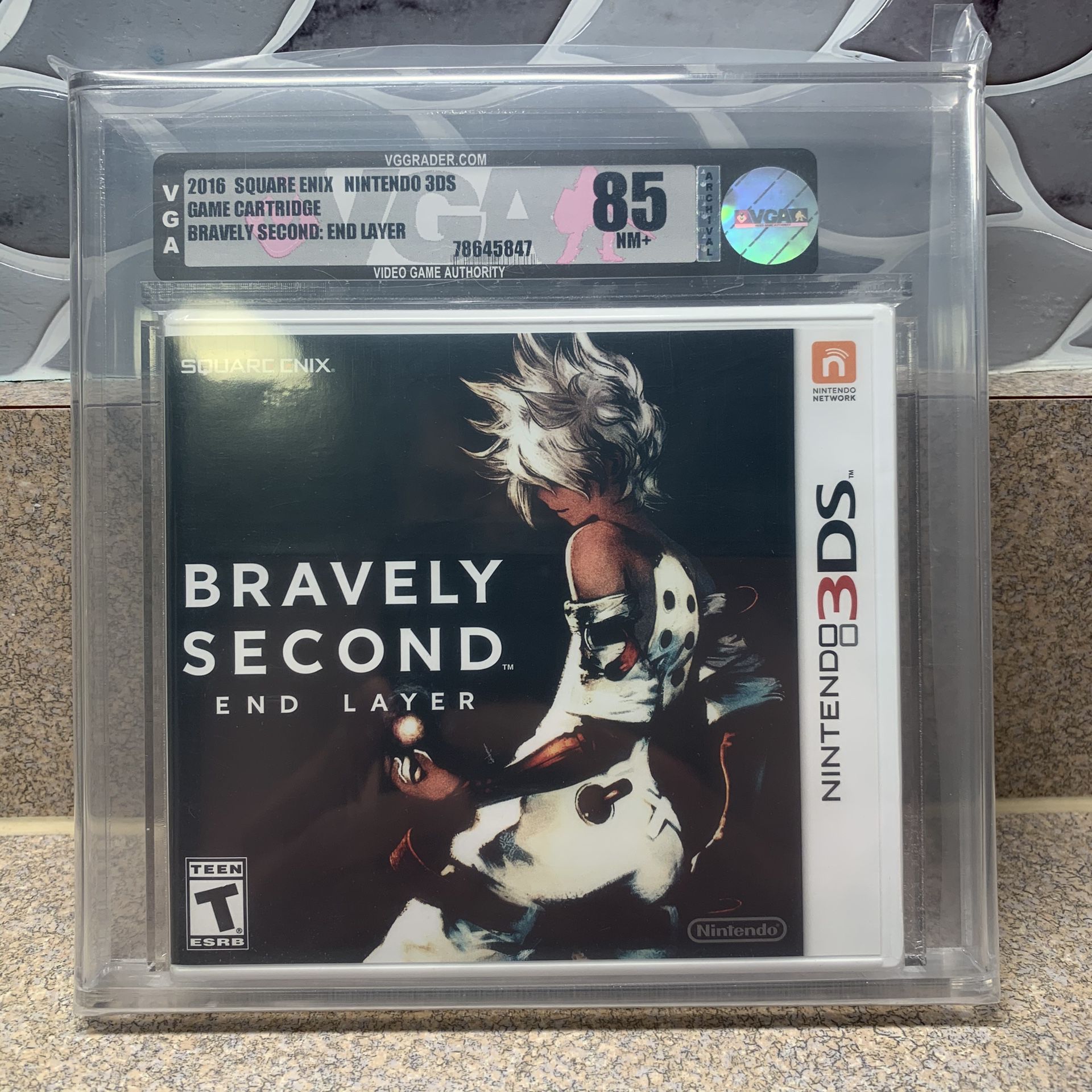 Bravely Second End Layer (Nintendo 3ds) Sealed VGA 85 NM+  UV Protected
