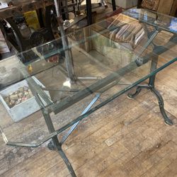 Cast Iron Table Base With Glass Top Thumbnail