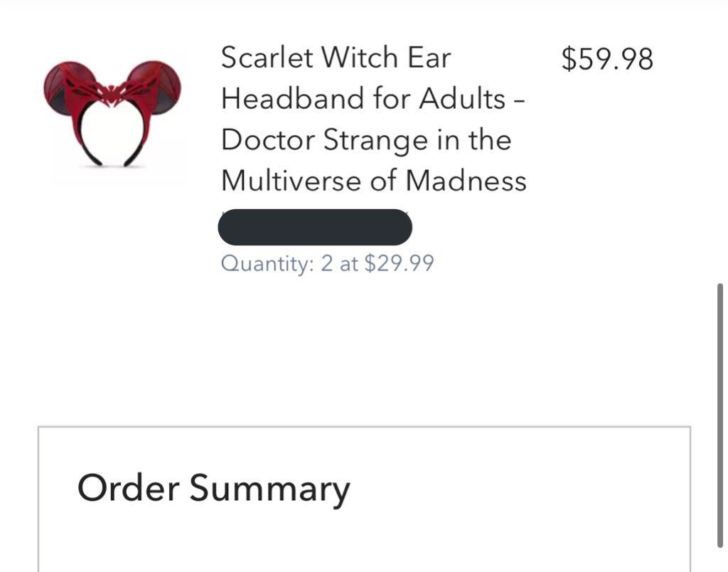 Scarlet Witch Disney Ears