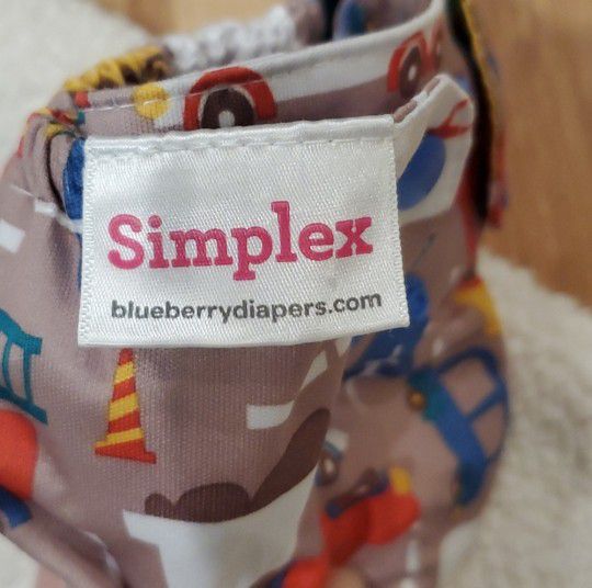 Blueberry Simplex Newborn AIO Cloth Diaper (Traffic)