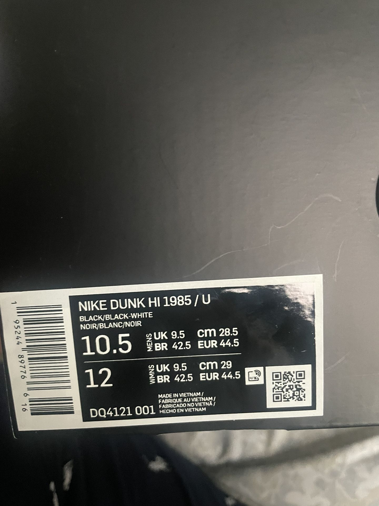 NIKE DUNK HIGH X UNDERCOVER SIZE 10.5