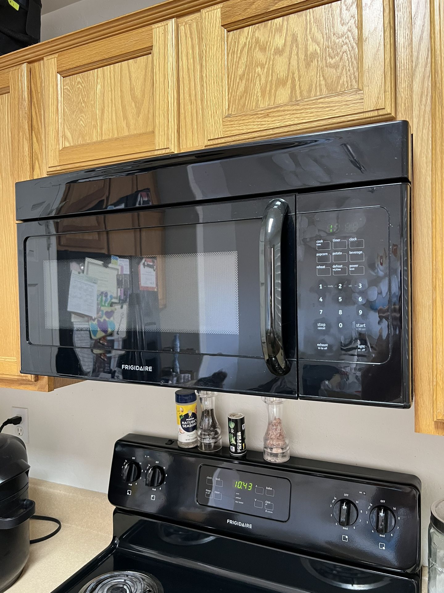 Black Refrigerator , Oven , Microwave, And Dishwasher