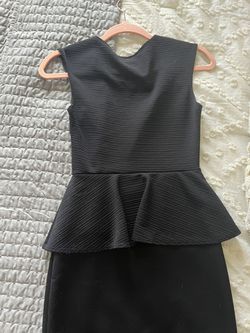 Size S Little Black Dress With Built-in Pearl Necklace Thumbnail