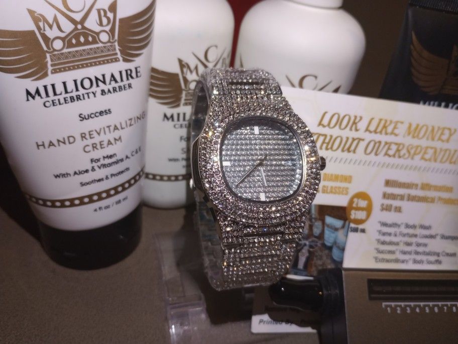 🥵🔥✨One watch ✨ Austrian Import ✈️💎Real Lab Diamond VVS clarity shine👀Diamond Test☑️ 🥵🥶
