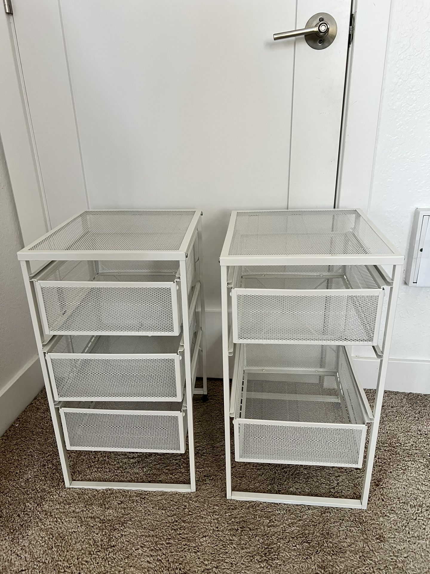 White Ikea Storage Set