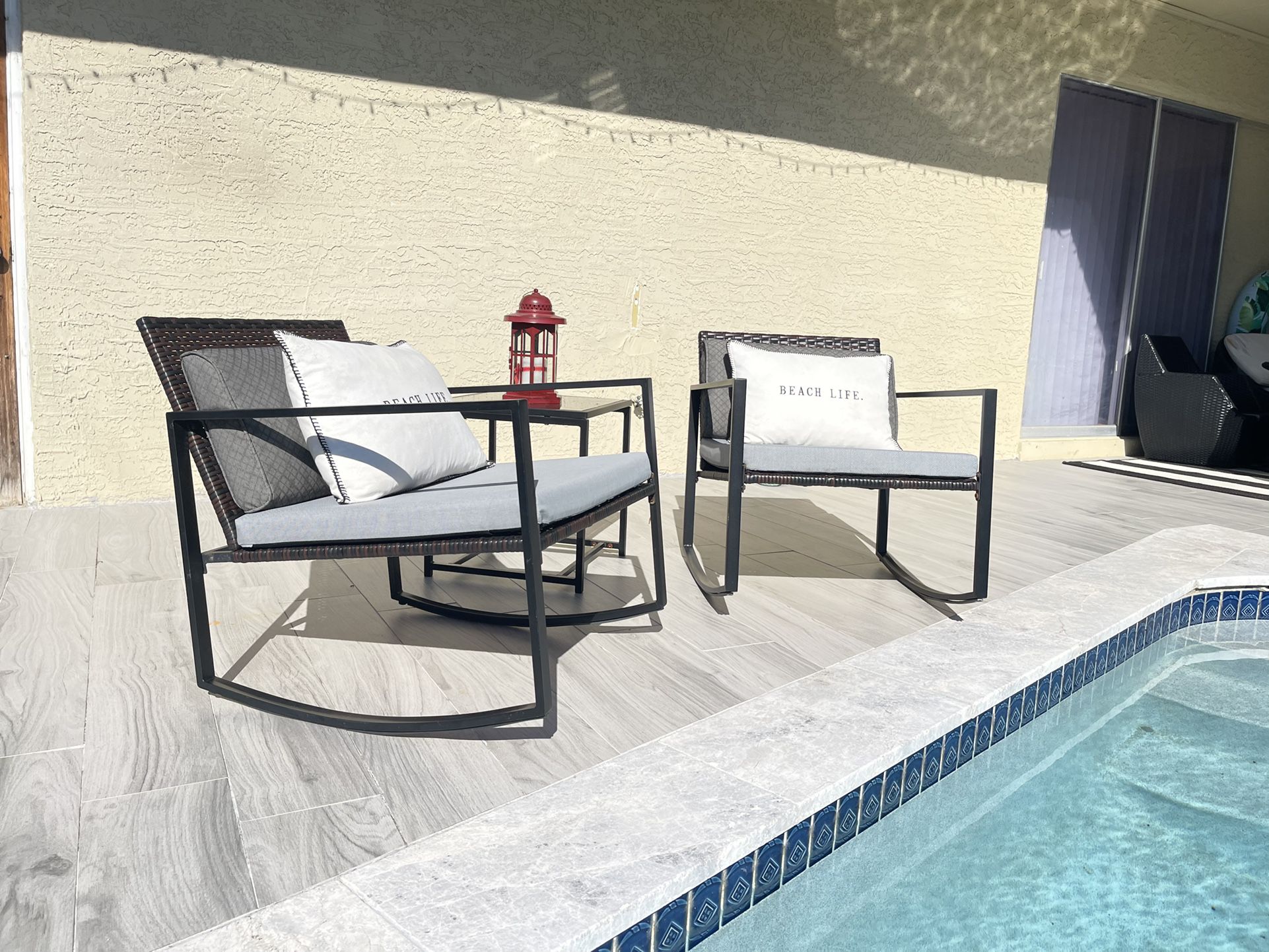 Outdoor Furniture Set/outdoor Patio Chairs/outdoor Rocking Chairs/patio Furniture/balcony Set/patio Set/muebles De Patio Balcon Terraza/sillas D Patio