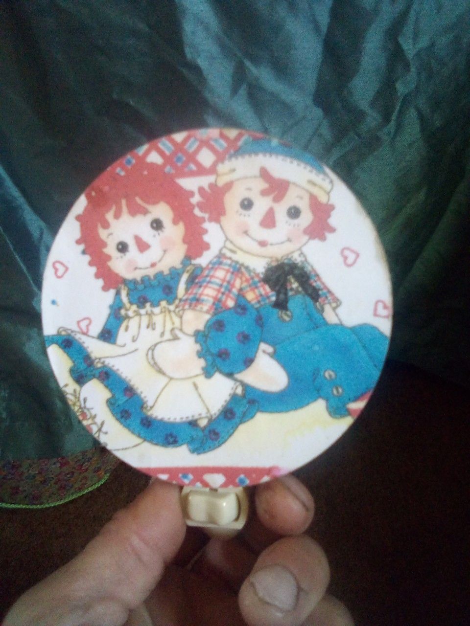 Vintage Raggedy Ann and Andy nite lite
