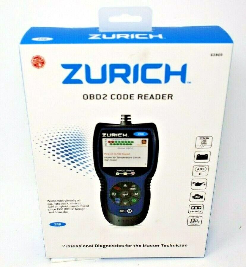 ZURICH ZR8 OBD2 DIAGNOSTIC SCANNER ABS / SRS / OIL LIGHT / + MORE for