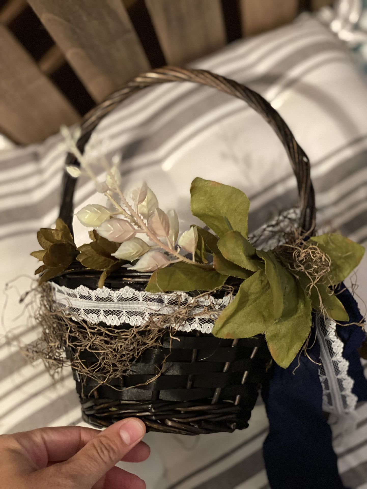2 Flower Girl Baskets (buy One Or Both) Wedding
