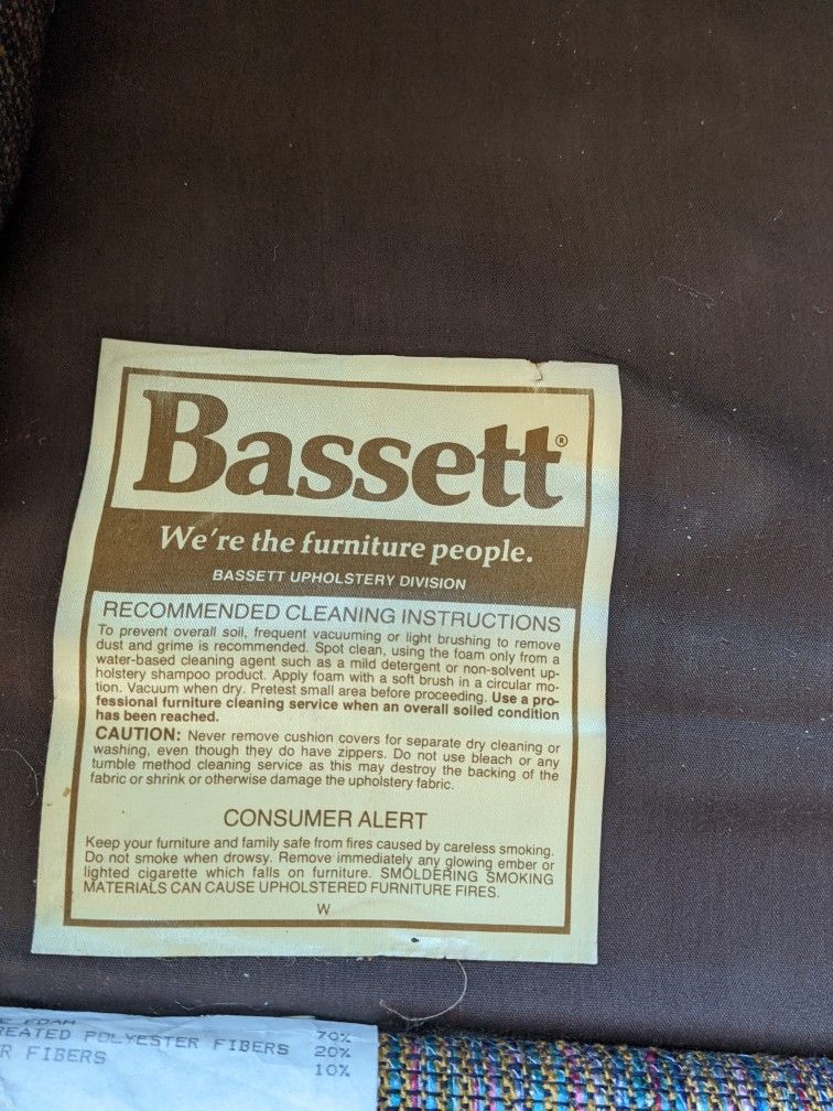 Pair Of Bassett Chairs With Matching Ottoman