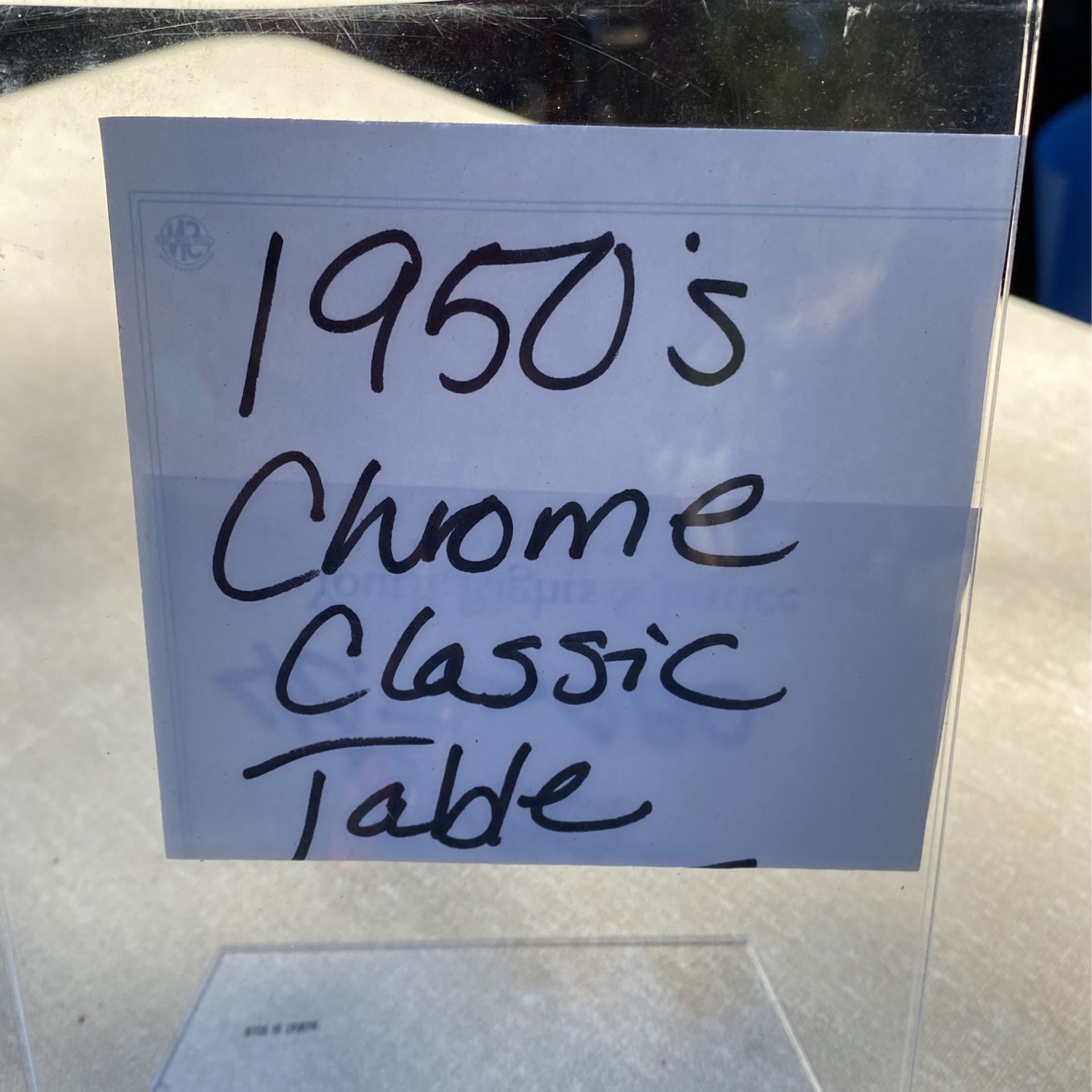 1950's Chrome Retro Table...Super Sturdy
