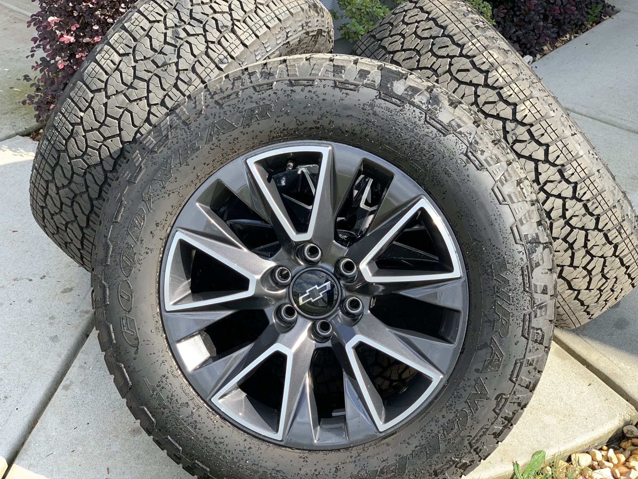 SET OF WHEELS AND TIRES 20”