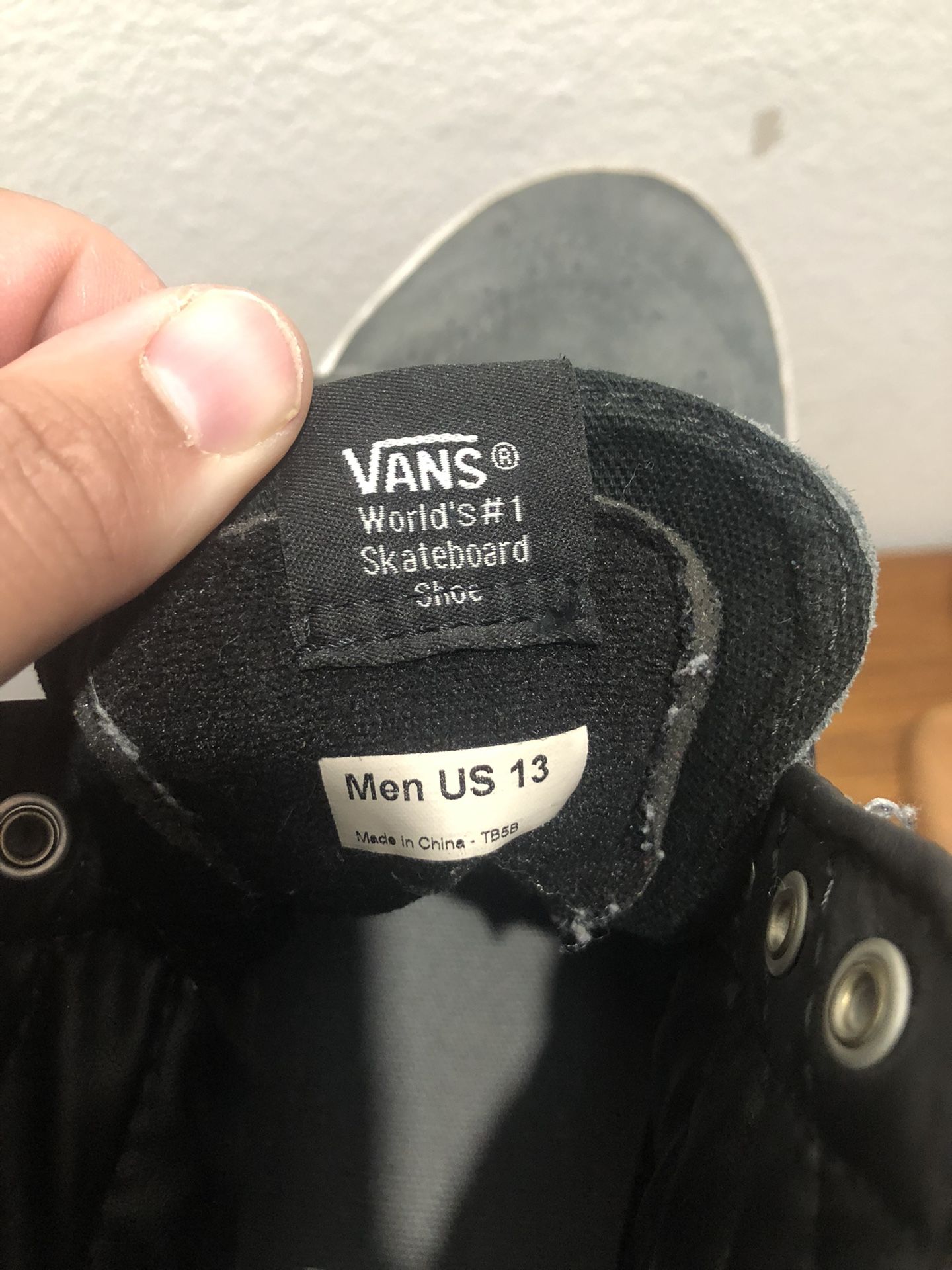 Vans Sk8 Hi Grey On Black Size 13 Vans Low Size 13 Grey Red