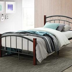 Twin Size Bed Frame And Memory Foam Mattress  Thumbnail