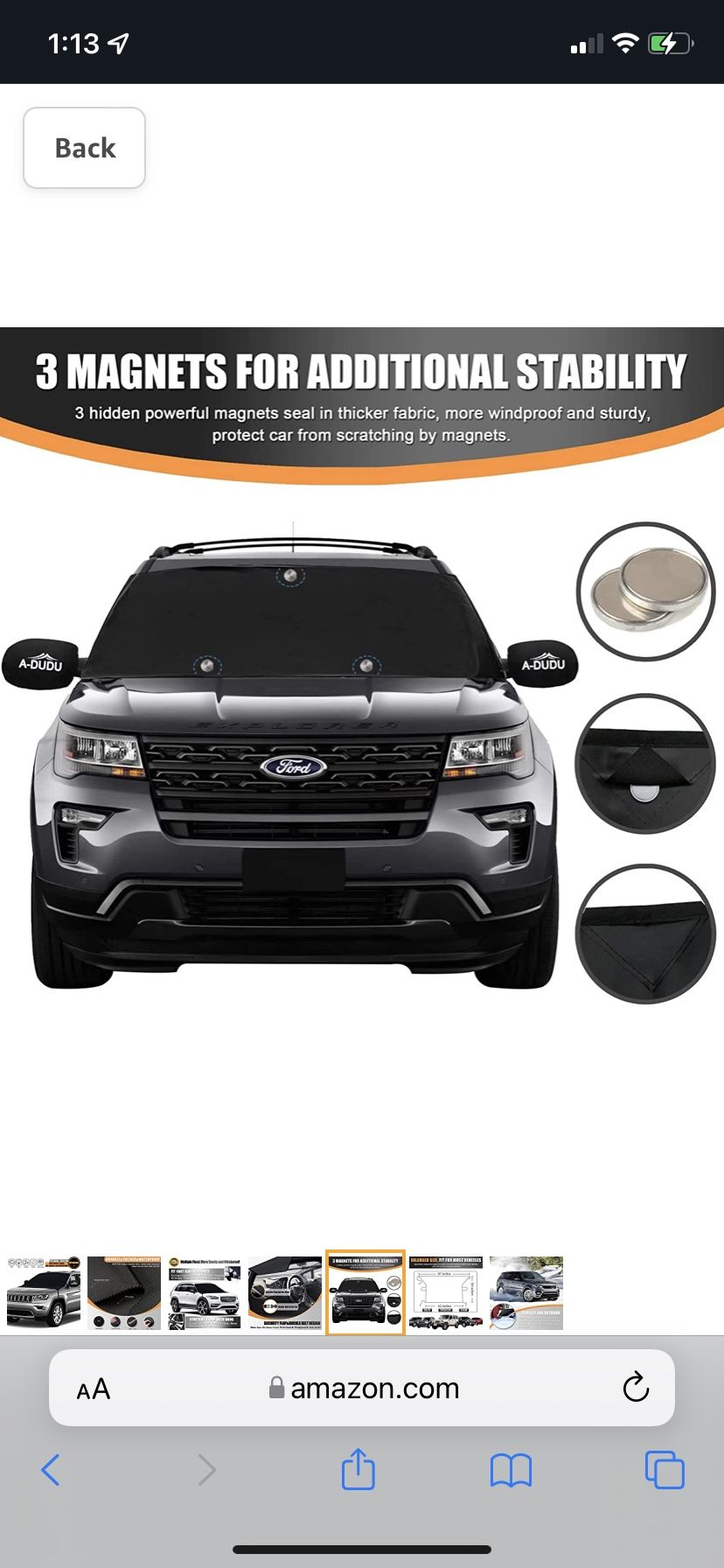 Windshield Snow Cover