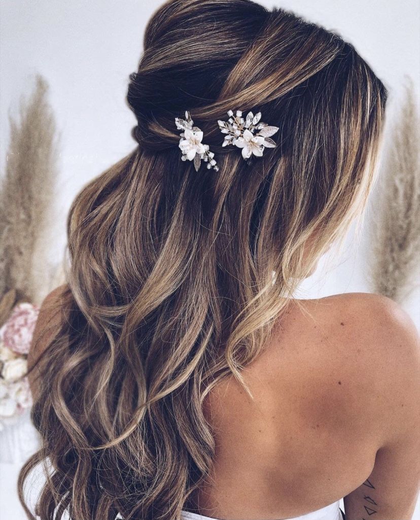 Porcelain & Ceramic Bridal Hair Accessories