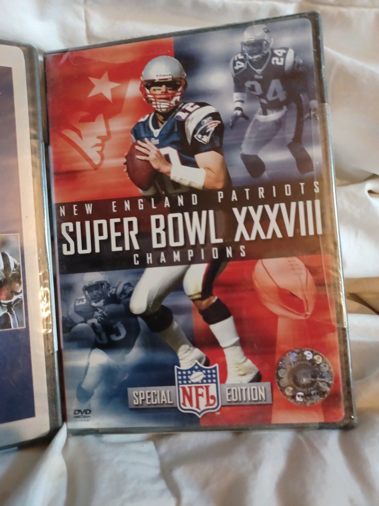 2 NIB Super Bowl 38&39 DVDs