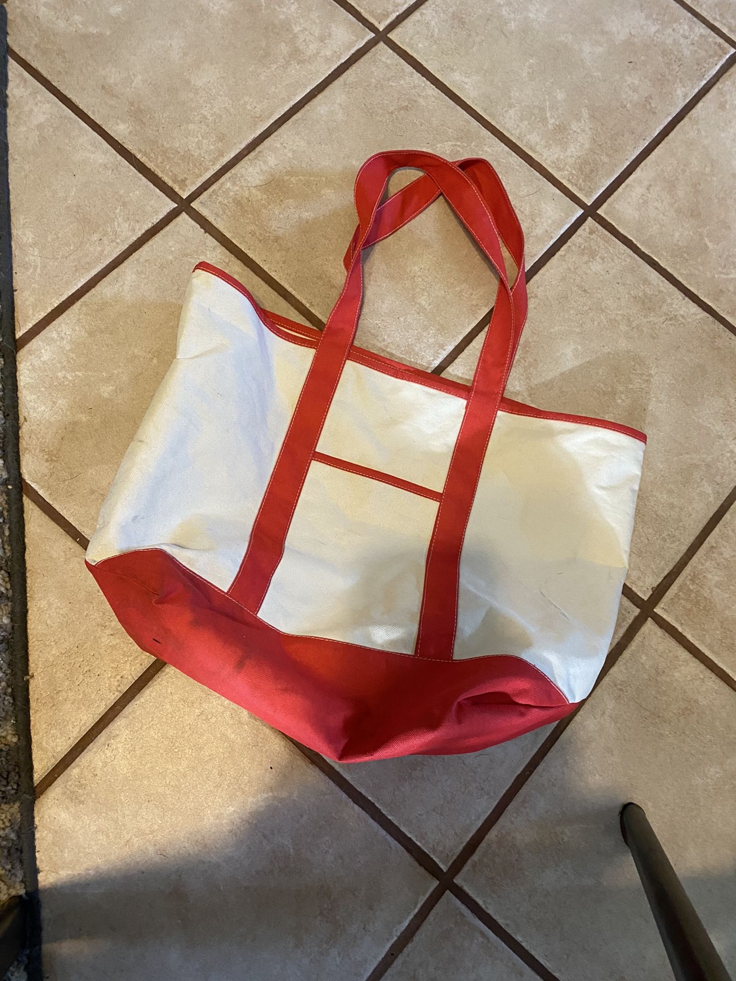 Preowned Canvas Tote Bag Large