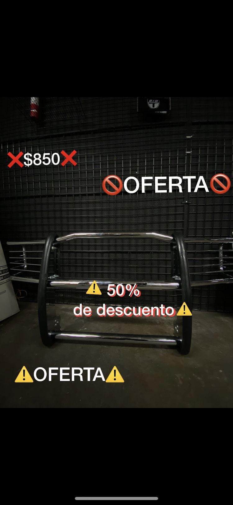 ⚠️OFERTA 🛑 OFERTA ⚠️ OFERTA 🛑 OFERTA ⚠️ TUMBABURRO ( GRILLE GUARD) PARA CHEVY SILVERADO • 1 9 9 9 - 2 0 0 2•⚠️