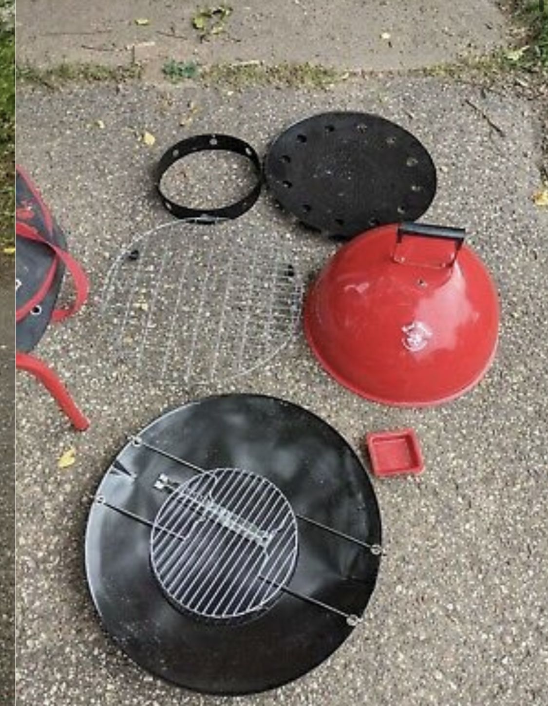 Vintage 1990 Red Devil Portable Outdoor Kitchen Grill BBQ Cooker Never