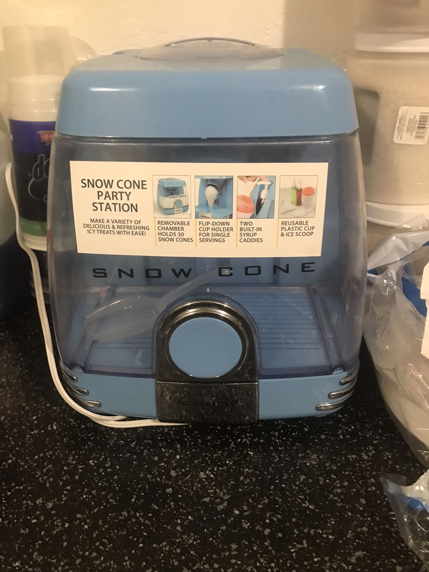 Snow Cone Ice Maker Machine