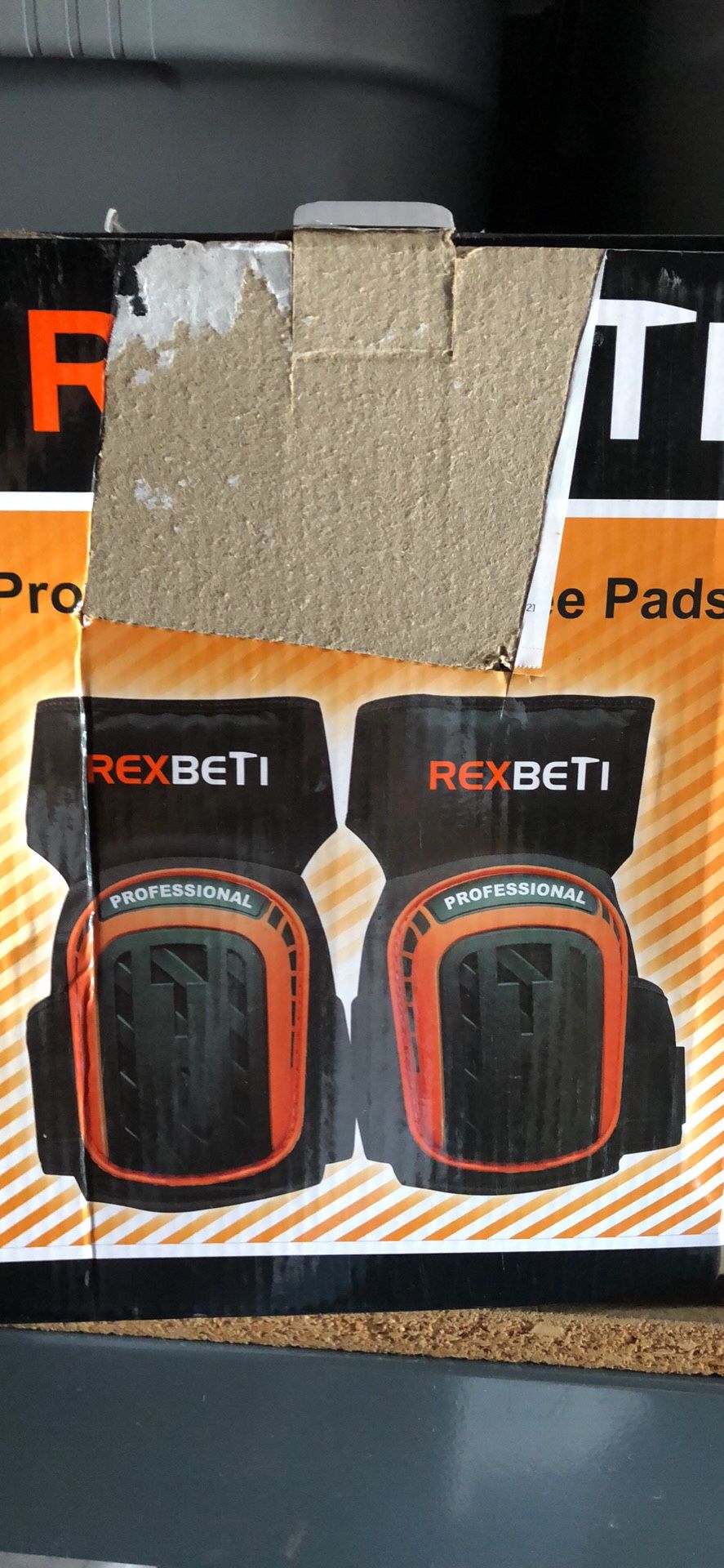 REXBETI Knee Pads for Work, Construction Gel Knee Pads Tools, Heavy Duty Comfortable Anti-slip Foam Knee Pads for Cleaning Flooring and Garden, Strong
