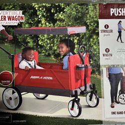Brand New Radio Flyer Convertible Stroller Wagon With Canopy Thumbnail