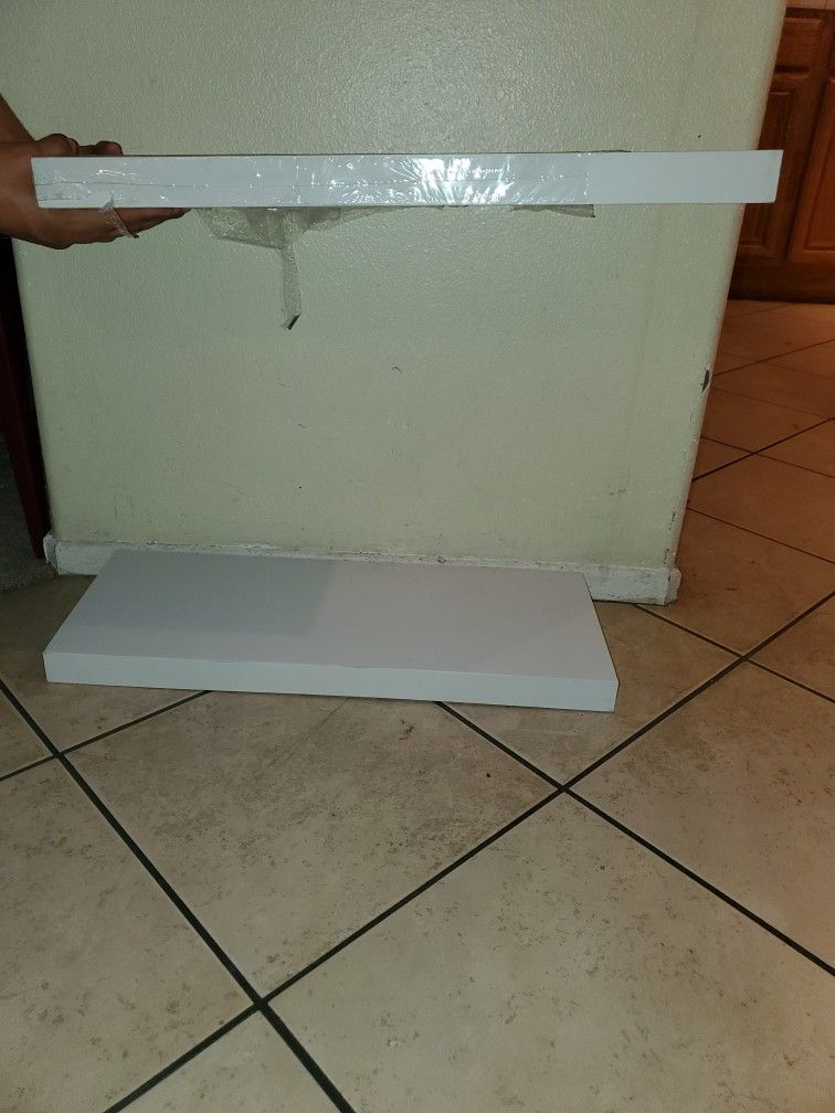 A Pair Of Wall Shelves 24"X9"
