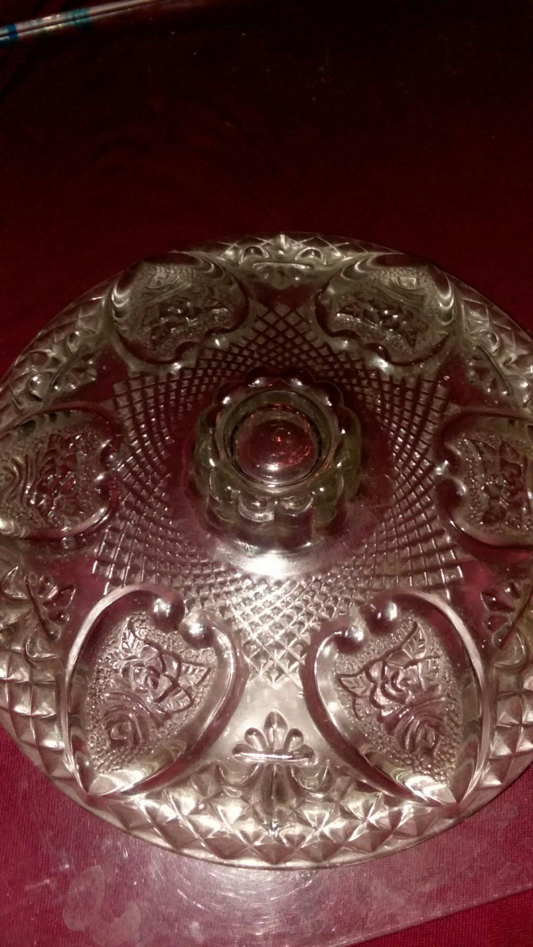 Glass Candy Dish with Lid