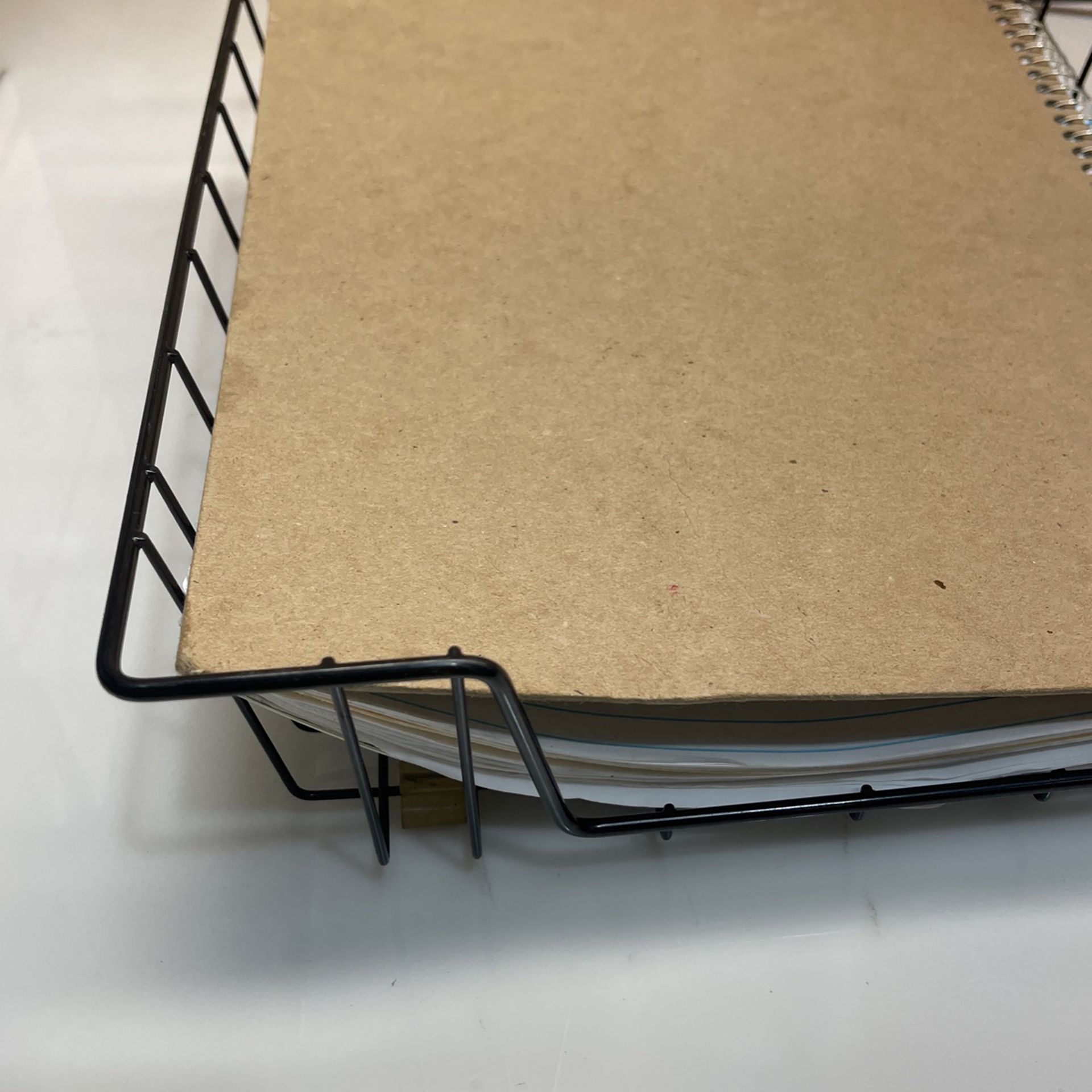 2 Metal Paper Trays 