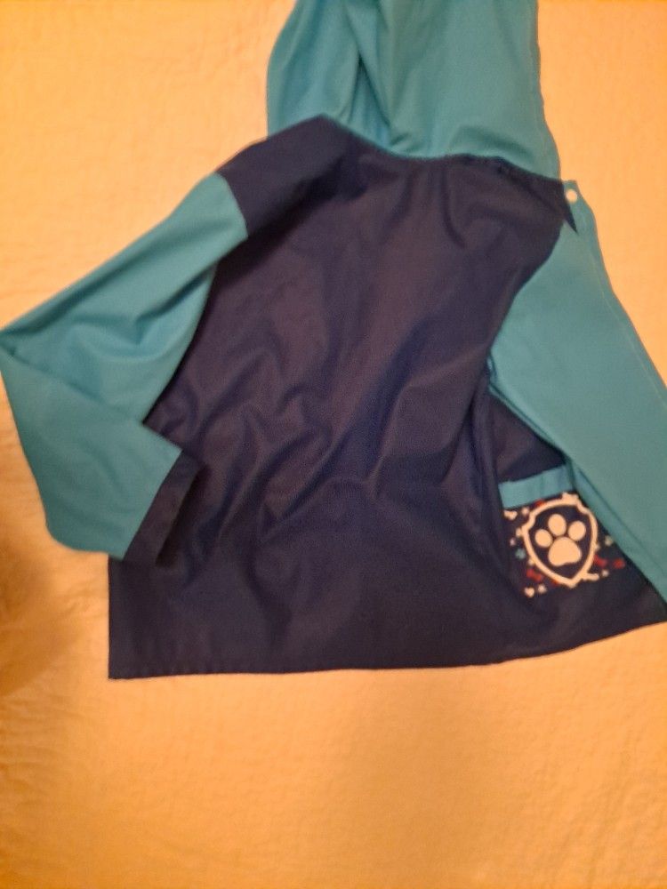 Paw Patrol Rain Jacket Size SMALL