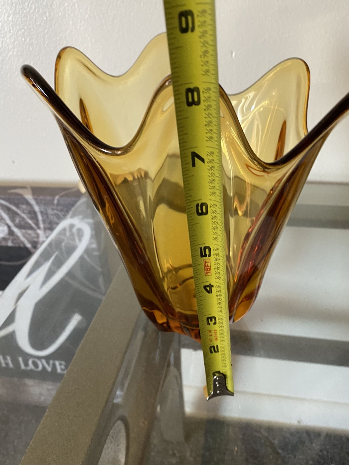 Vintage MCM Viking Glass Vase