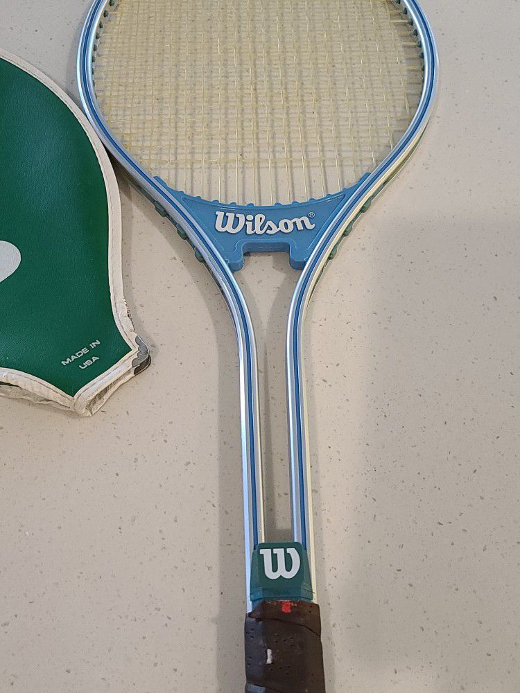 VINTAGE WILSON L 4 1/4 TENNIS RACKET RACQUET with COVER Chris Evert Rally