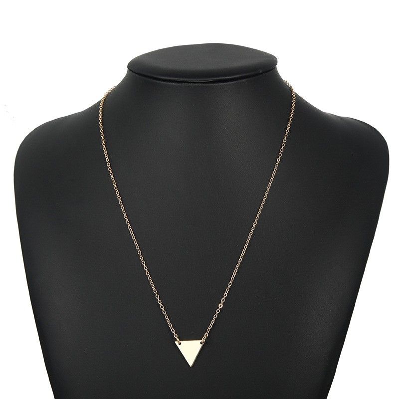 "Simple Metal Triangle Alloy Necklace for Women/girl, 990101A159