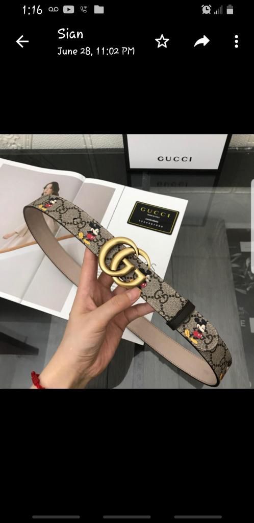 Gucci X Mickey Mouse Belt